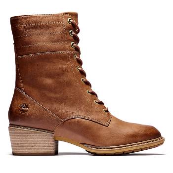 Timberland Sutherlin Bay Kožené - Hnede Vysoke Topanky Damske, TB0592S